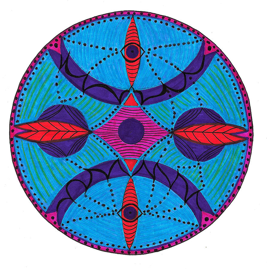 Free Spirit Mandala Digital Art by Robens Napolitan Tom Kramer
