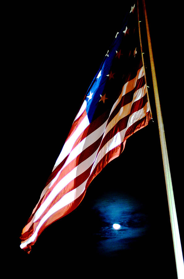 Flag on Federal Hill Photograph by La Dolce Vita