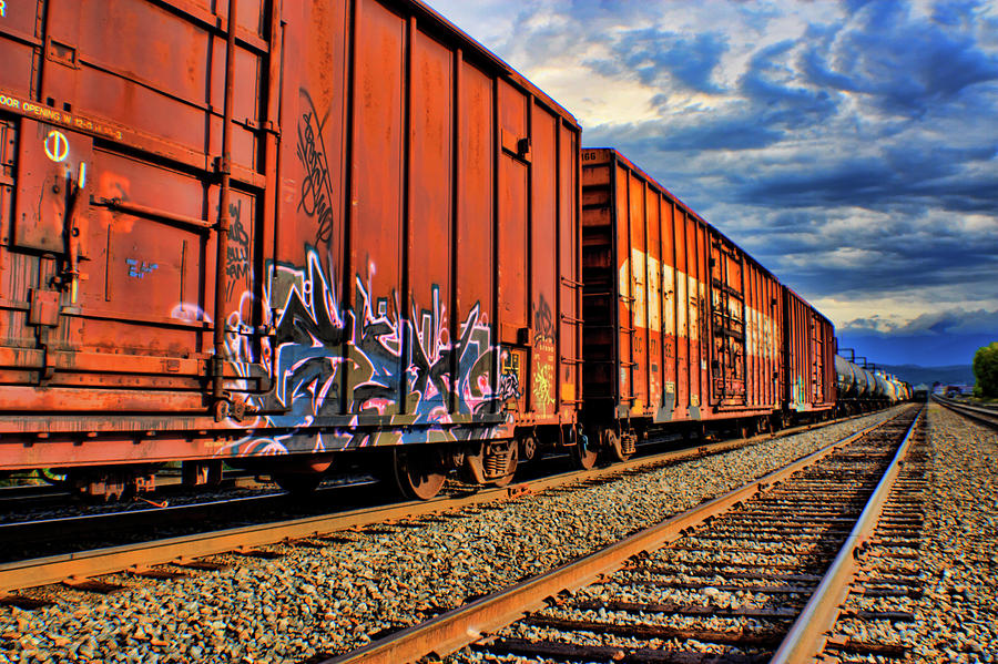 Freight Yard Photograph by Rob Tullis