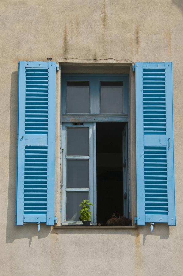 French Bleu Shutters Photograph by Richard Henne