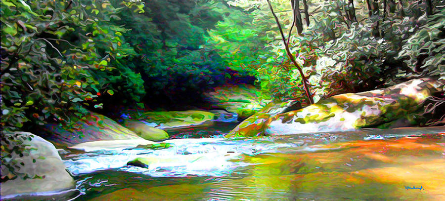 French Broad River filtered Photograph by Duane McCullough