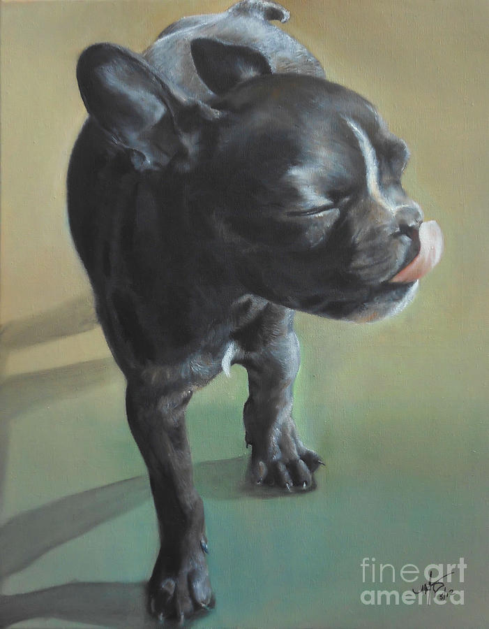 French Bulldog In Sun Painting