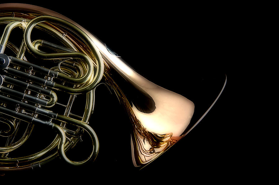 French Horn Isolated Photograph by M K Miller