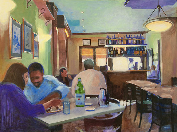 French Restaurant Painting - French Restaurant by John Tartaglione