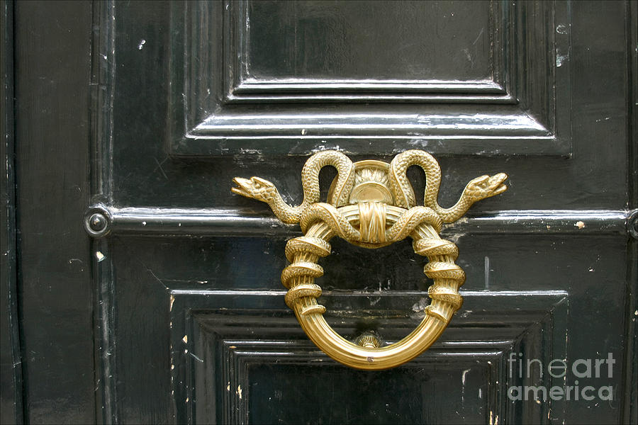 French Snake Doorknocker Photograph by Victoria Harrington