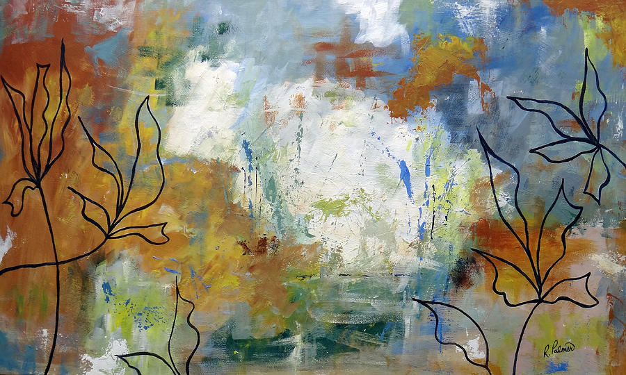 Abstract Painting - Fresh Air by Ruth Palmer