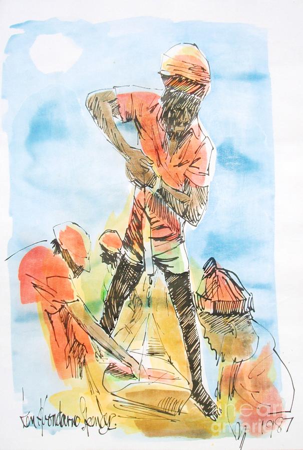 Bob Marley Painting - Fresh Fish by Carey Chen