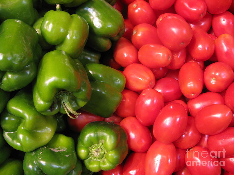 Vegetable Photograph - Fresh market series. Green and Red. by Ausra Huntington nee Paulauskaite