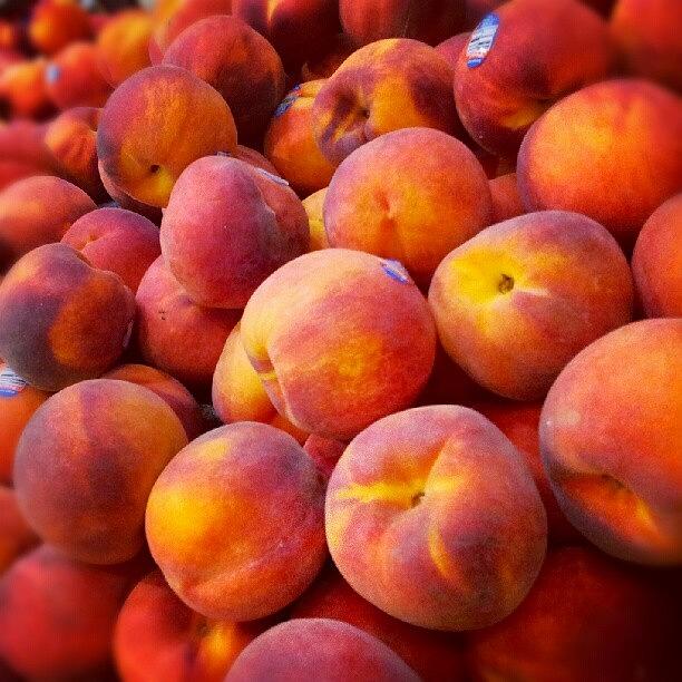 Peach Photograph - #fresh #peaches #foodphotography by Travis Albert
