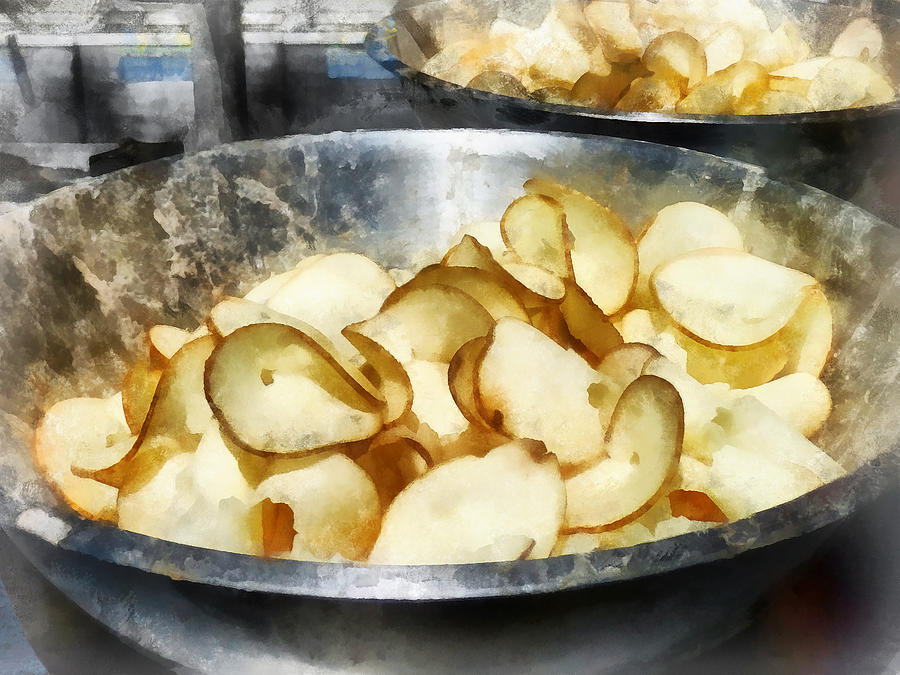 Fresh Potato Chips Photograph by Susan Savad