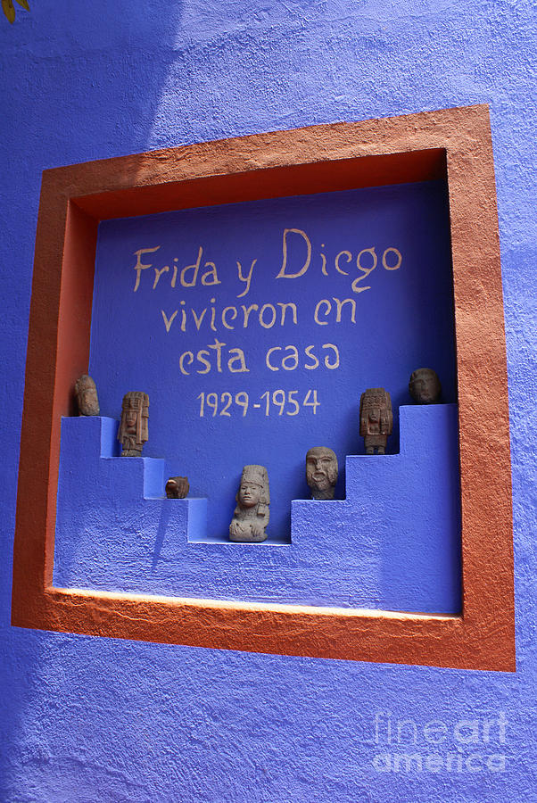 FRIDA KAHLO MUSEUM Mexico City Photograph by John  Mitchell