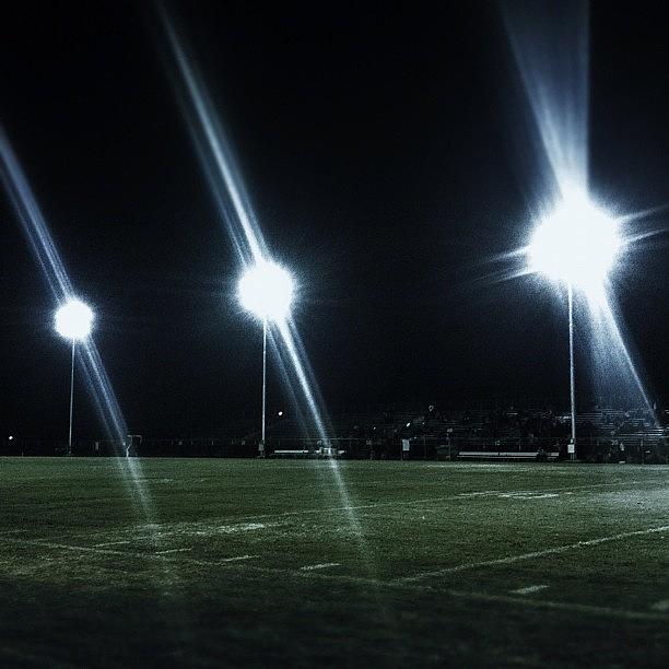 Football Photograph - Friday Night Lights. Its Halftime by Loghan Call