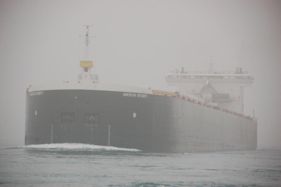 Freighter Photograph - Frieghter close up by Randy J Heath
