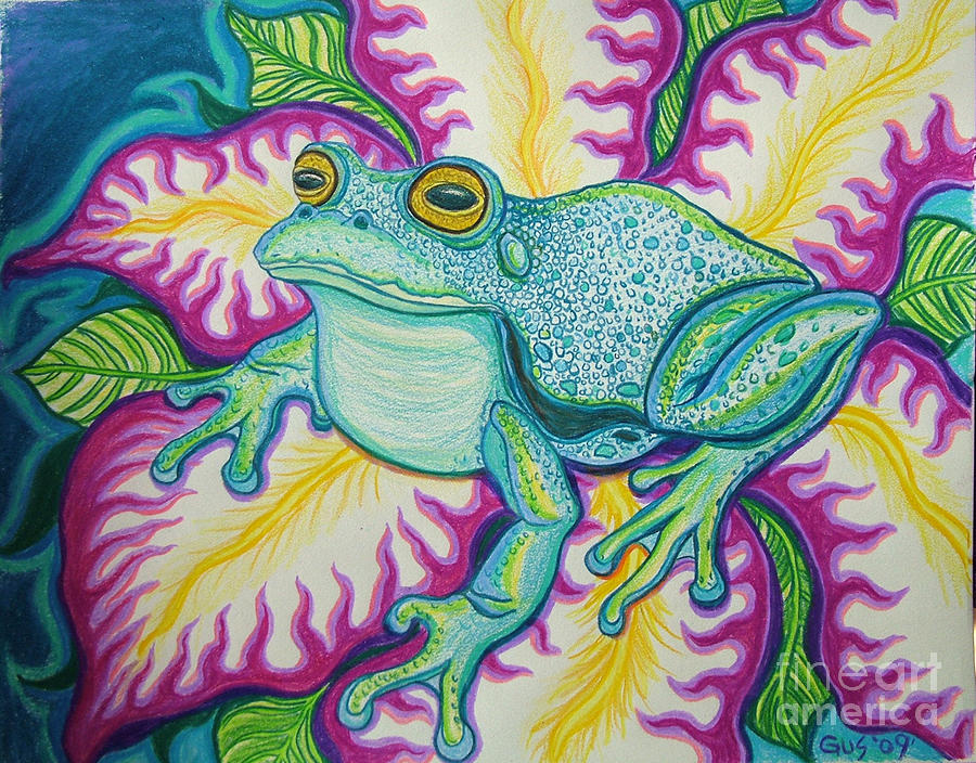 Frog And Flower by Nick Gustafson