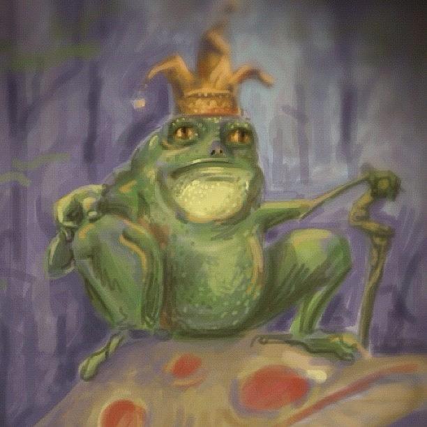 Brush Photograph - #frog #prince #sketch by Jeff Reinhardt