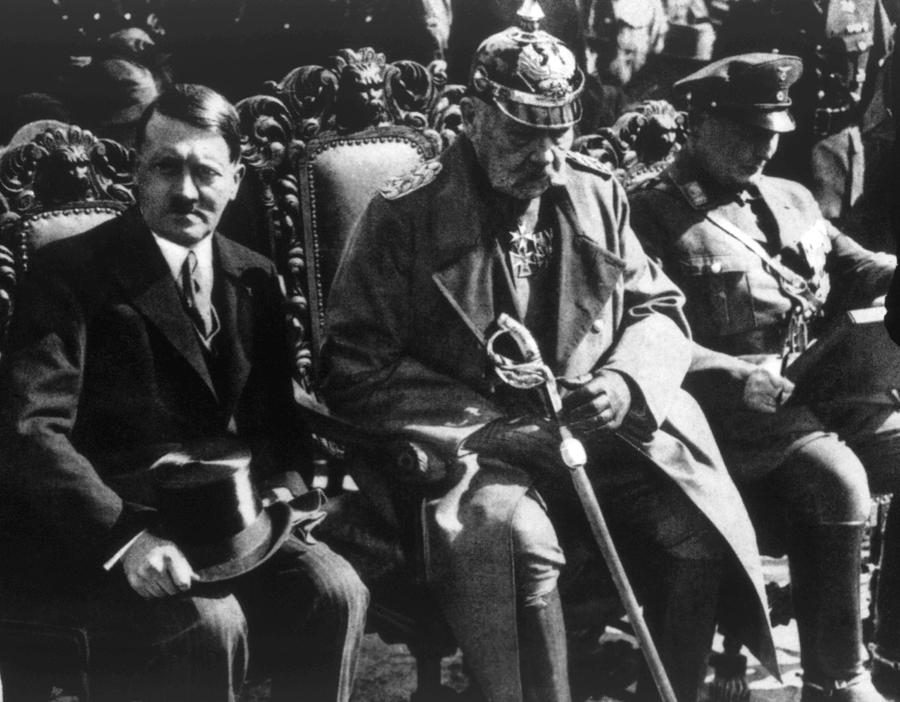 From Left, Chancellor Adolf Hitler Photograph by Everett - Fine Art America