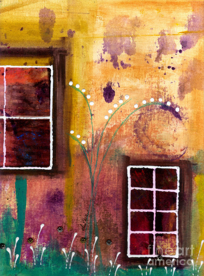 From My Window to Yours Mixed Media by Angela L Walker