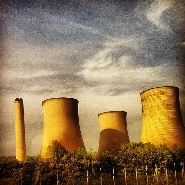 Summer Photograph - From The Train Window #didcot #chimley by Dave Frost