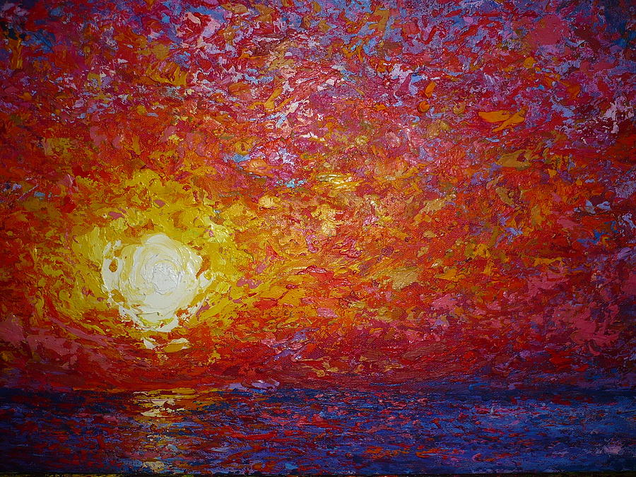 Sunset Painting - From the Wall by Ericka Herazo