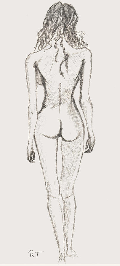 Nude Drawing - From the Water by Rob Turner