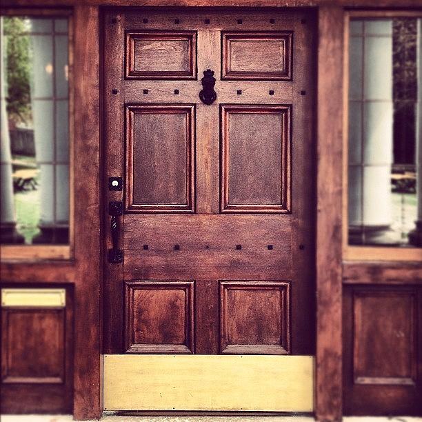 Wooden Photograph - Front Door  Of A 195 Year Old Mansion by Barrington Smith
