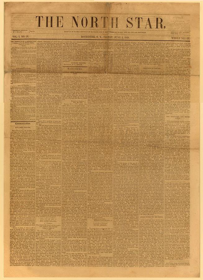 Front Page Of The North Star, June 2 Photograph by Everett