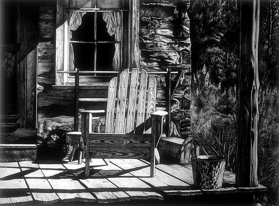 Front Porch Drawing by Jerry Winick