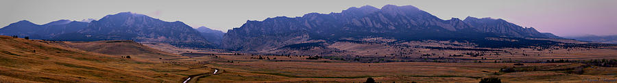 Front Range Panoramic Photograph by Aaron Burrows