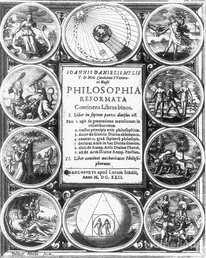 Frontispiece Of Alchemical Treatise Photograph by Science Source