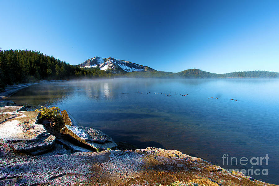 Paulina Peak Photograph - Frost On The Shore by Adam Jewell