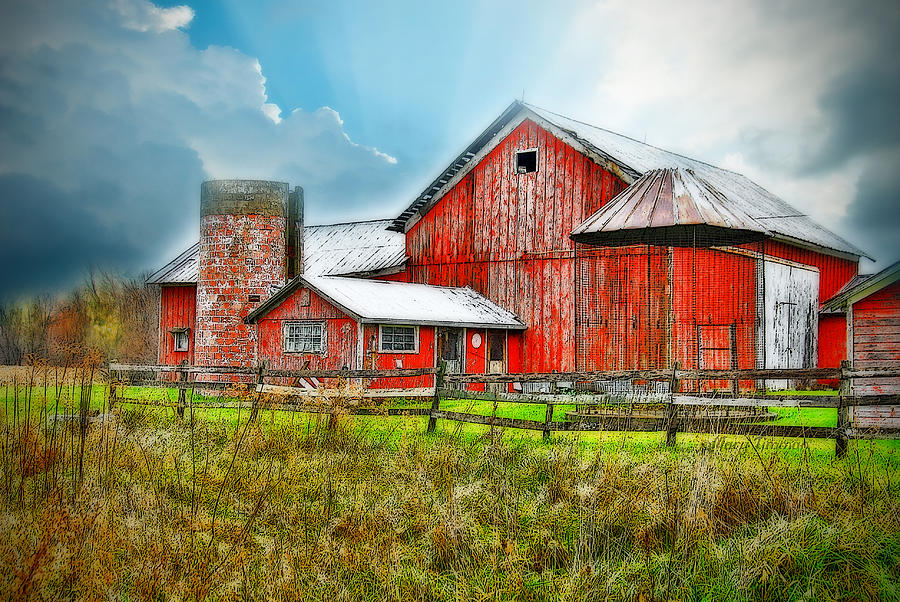 Barn Photograph - Frosted by Mary Timman