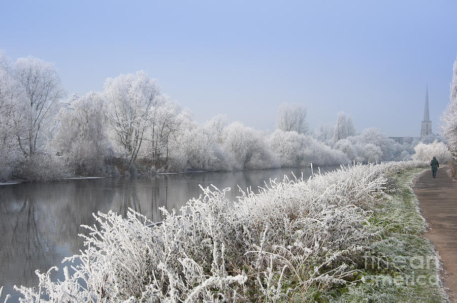 Frosty morning landscape Photograph by Andrew  Michael