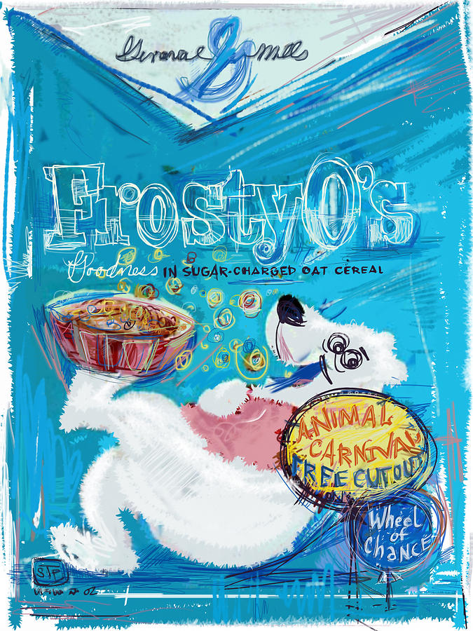 Frosty Os Mixed Media by Russell Pierce