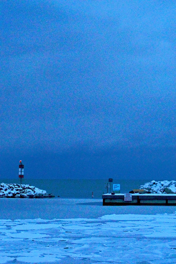 Frozen Docks Photograph by Cyryn Fyrcyd