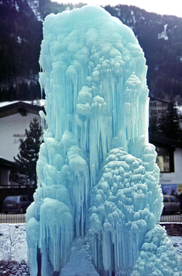 Frozen Fountain Photograph by Rod Jones
