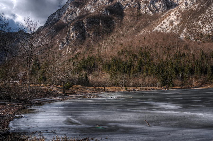 Frozen lake Photograph by Ivan Slosar