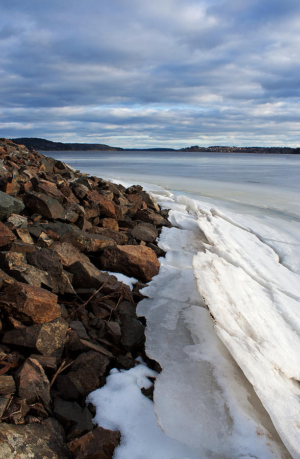 Frozen River Photograph by Jeff Galbraith