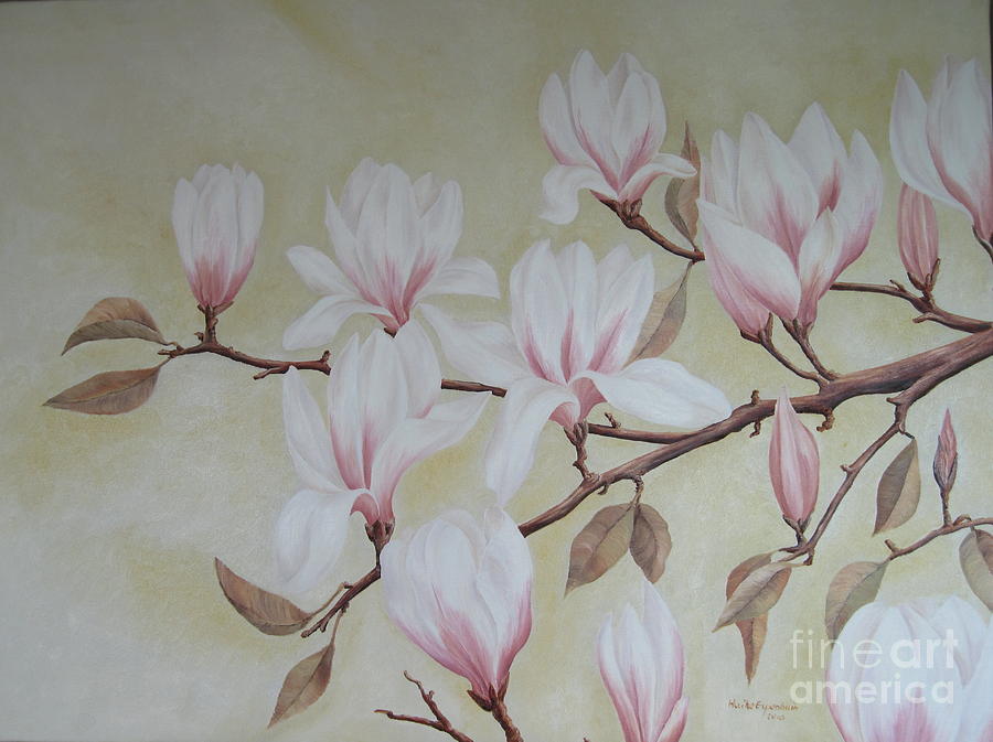 Magnolia Movie Painting - Fruehling  Spring by Haike Espenhain