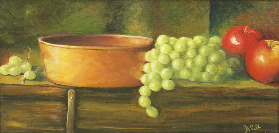 Grape Painting - Fruit and Copper by Diana Cox