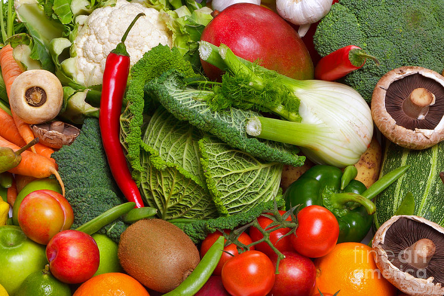 Fruit and vegetables Photograph by Richard Thomas - Fine Art America