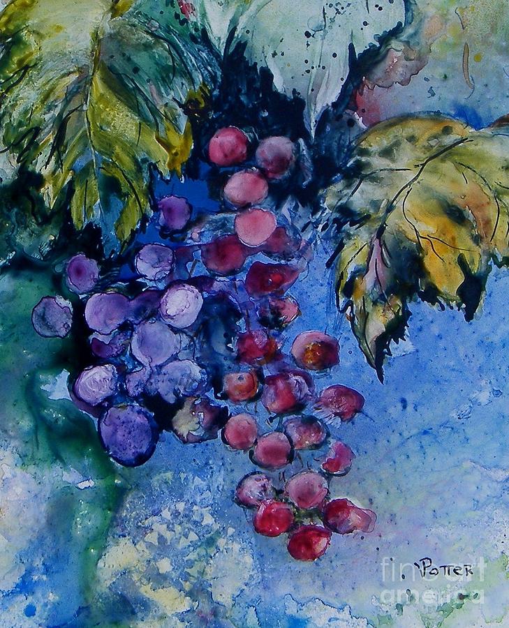 Fruit of the Vine Painting by Virginia Potter