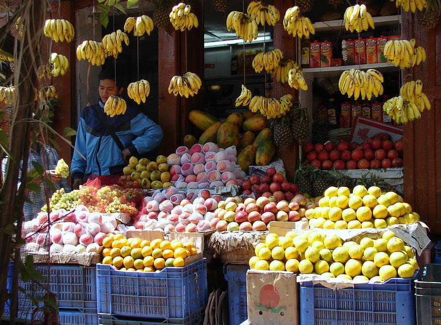 Fruit Selling In Nepal Photograph by Anand Swaroop Manchiraju