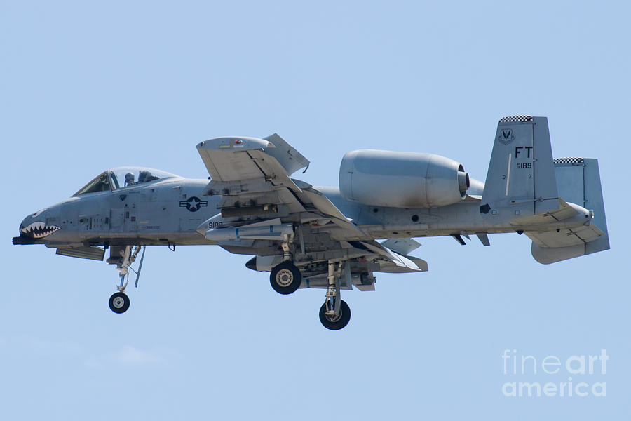 Airplane Photograph - FT AF 79 0189 A 10 Thunderbolt II by Henry Plumley Jr