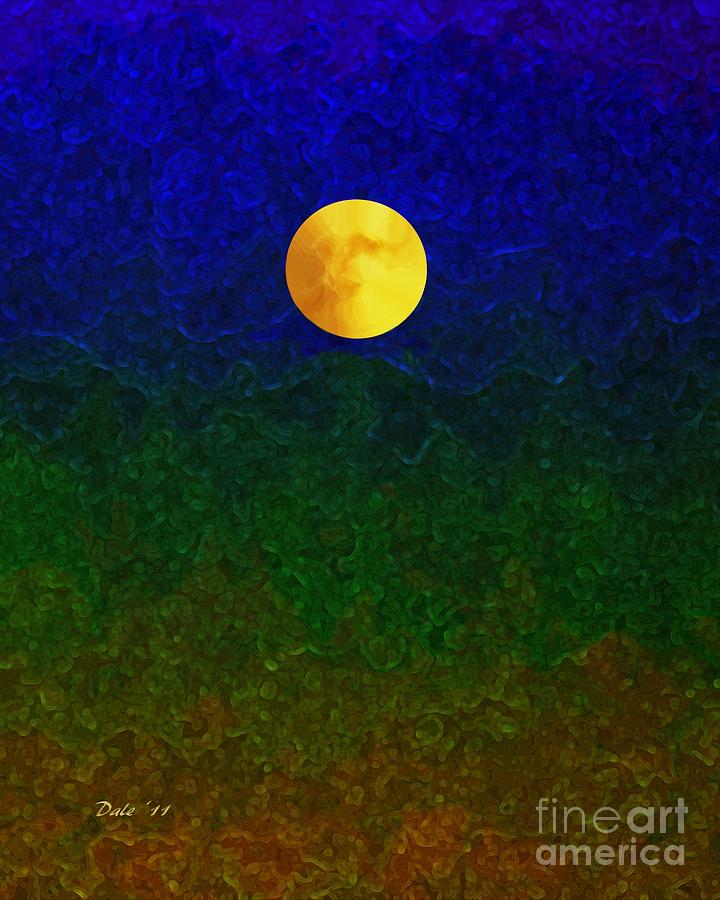 Full Moon Digital Art by Dale   Ford