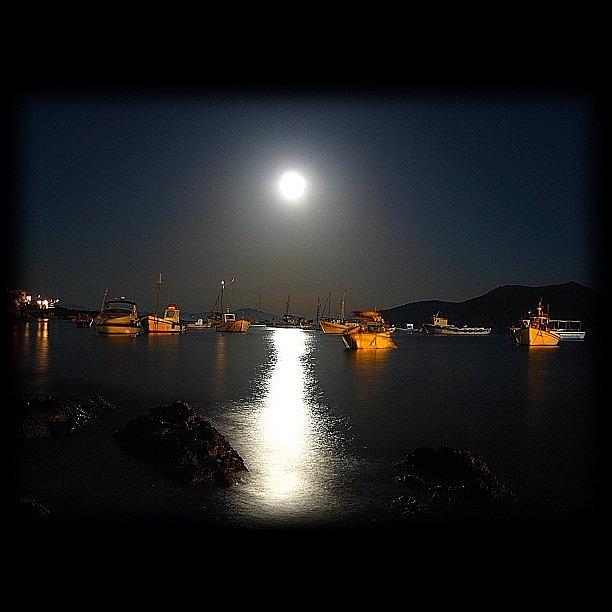 Greece Photograph - Full Moon.... #ink361 by Thalia Stachtea