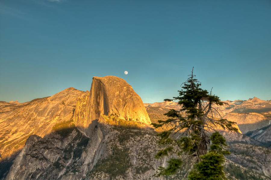 Full Moon Rising Yosemite Photograph by Connie Cooper-Edwards