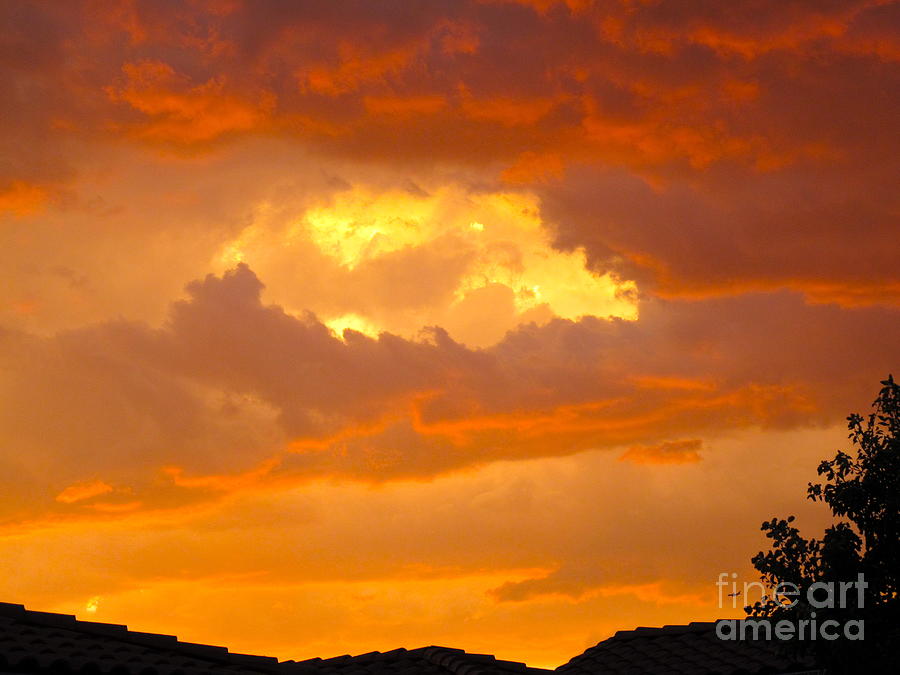 Full Sky on Fire Photograph by Phyllis Kaltenbach
