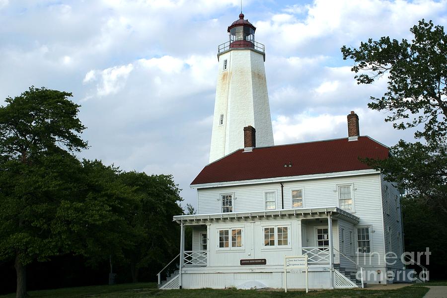 Full View Of Sandy Hook Lighthouse Photograph by Living Color Photography Lorraine Lynch