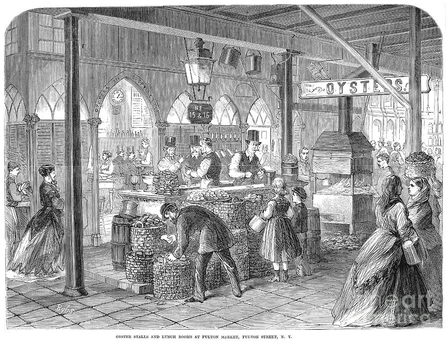 Fulton Fish Market, 1867 Photograph by Granger