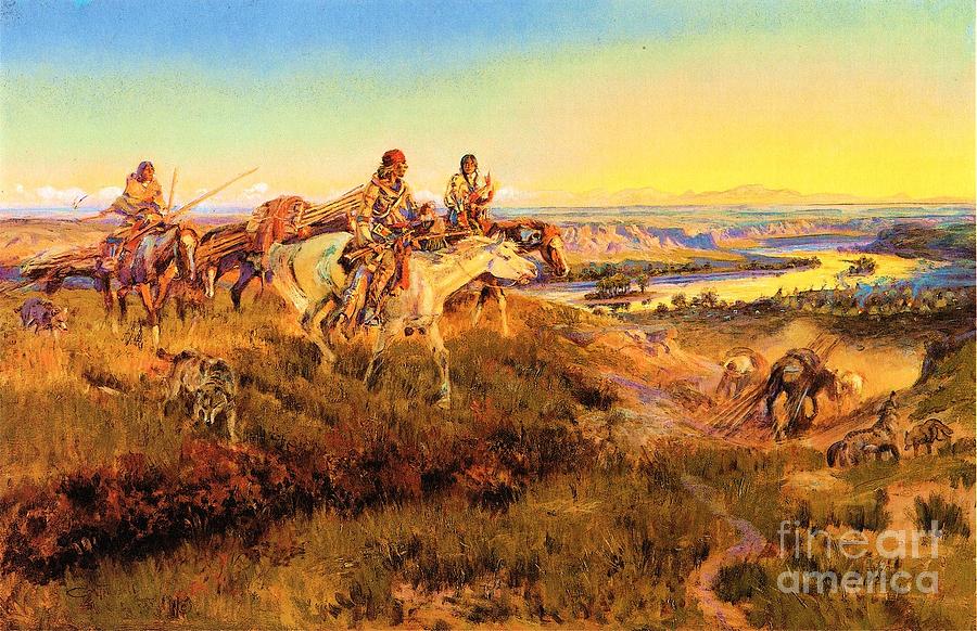 Fur Traders Painting By Roberto Prusso Pixels